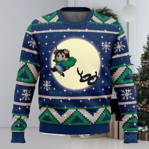 Bojji and Kage Full Moon Ranking of Kings Ugly Christmas Sweater Unisex 3D Christmas Sweater Gift