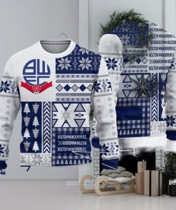 Bolton Wanderers Palm Efl Logo Team Ugly Christmas Sweater For Fans Gift Unisex Sweatshirt