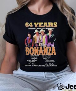 Bonanza 64 years 1959 2023 thank you for the memories signatures shirt