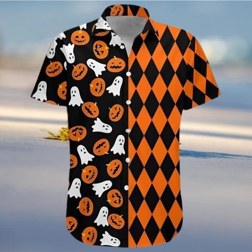 Boo And Pumpkin Cute Gift For Halloween Hawaiian Shirt