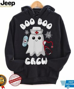 Boo Boo Crew Cute Nurse Ghost Funny Halloween Womens Kids T Shirt