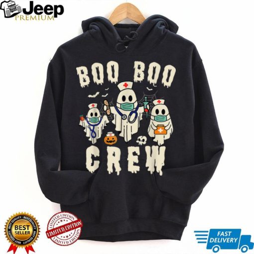 Boo Boo Crew Ghost Halloween Paramedic Nurse RN ER NICU LPN T Shirt