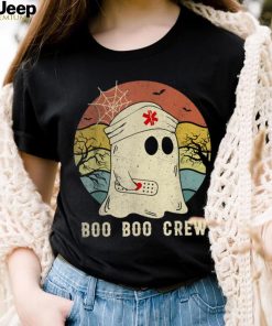 Boo Boo Crew Nurse Funny Ghost Women Halloween Costume Nurse T Shirt