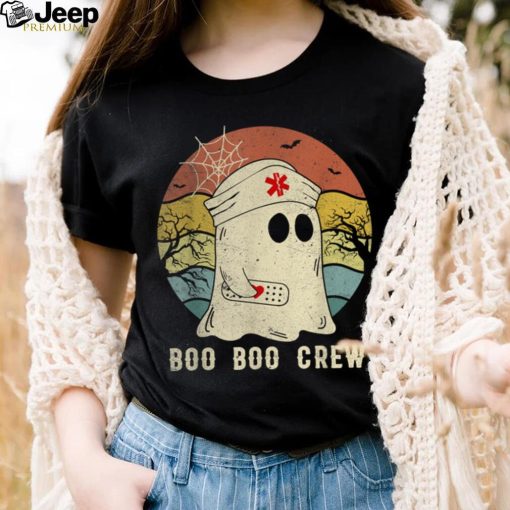 Boo Boo Crew Nurse Funny Ghost Women Halloween Costume Nurse T Shirt