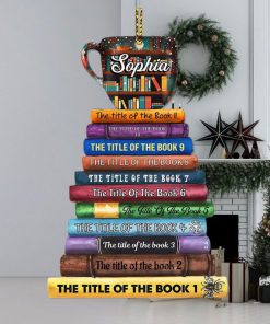 Book Lover Personalized Acrylic Ornament