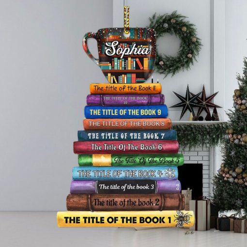 Book Lover Personalized Acrylic Ornament