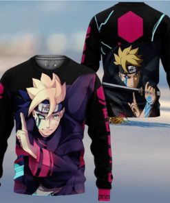 Boruto Uzumaki Naruto Manga Anime Knitted Ugly Xmas Sweater