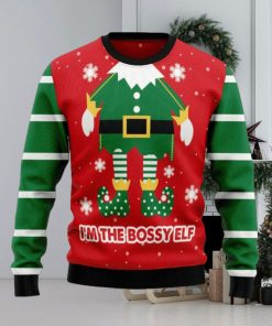 Bossy Elf Christmas Sweater Hoodie 3D T Shirt Sweater