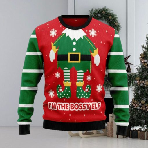 Bossy Elf Christmas Sweater Hoodie 3D T Shirt Sweater