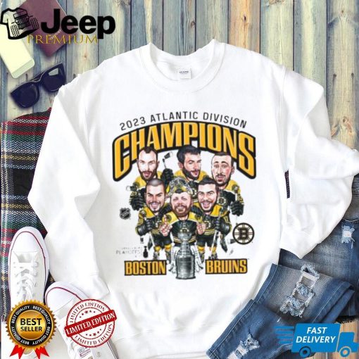 Boston Bruins 2022 2023 Atlantic Division Champions Caricatures Shirt