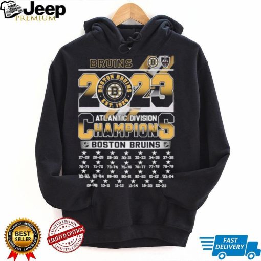 Boston Bruins 2023 Atlantic Division Champions 1928 2023 Shirt