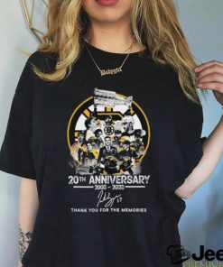 Boston Bruins 20th Anniversary 2003 – 2023 Thank You For The Memories T Shirt