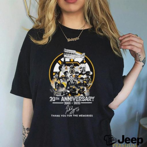 Boston Bruins 20th Anniversary 2003 – 2023 Thank You For The Memories T Shirt