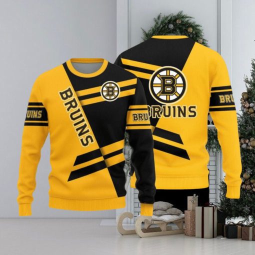 Boston Bruins Basic Pattern New Style Knitted Sweater