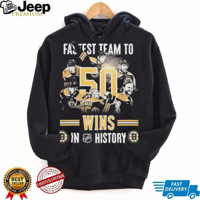 Boston Bruins Fastest Team To 50 Wins In NHL History Shirt