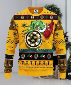 Boston Bruins Grinch Xmas Ugly Christmas Sweater Best Christmas Gift Ideas