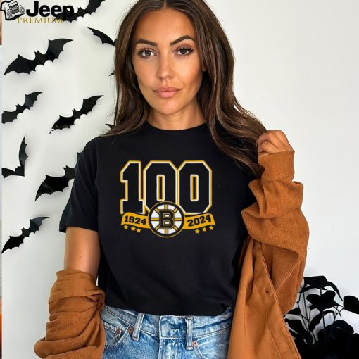 Boston Bruins Mitchell and Ness 100th anniversary shirt