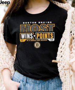 Boston Bruins Most Ever Nhl Wins And Points Shirt