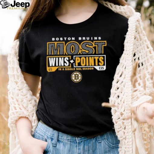 Boston Bruins Most Ever Nhl Wins And Points Shirt