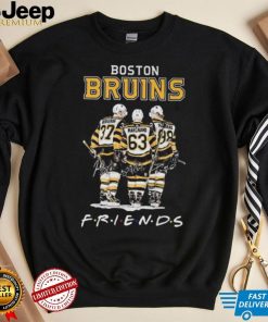 Boston Bruins NHL Friends Bergeron Marchand Pastrnak signatures shirt