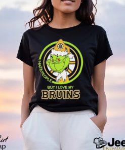 Boston Bruins NHL The Grinch I Hate People But I Love My Boston Bruins Shirt