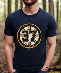 Boston Bruins Patrice Bergeron #37 Black Player Shirt