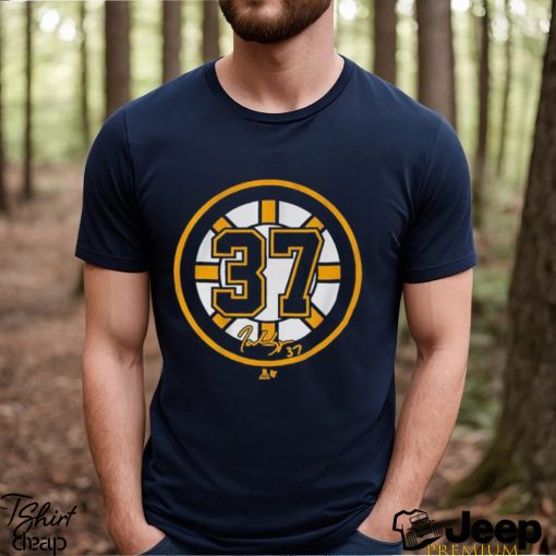 Boston Bruins Patrice Bergeron #37 Black Player Shirt