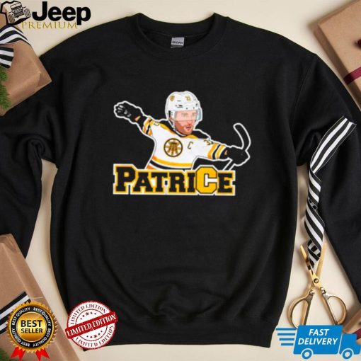 Boston Bruins Patrice Bergeron hockey cartoon shirt