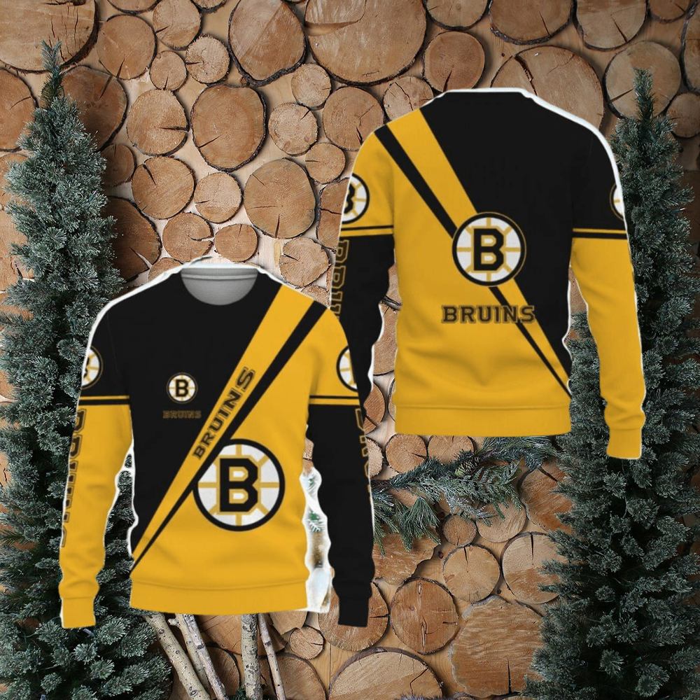 Boston Bruins Style Ugly Christmas AOP Sweater For Fans