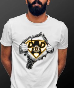 Boston Bruins Super Dad inside me logo shirt