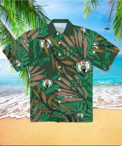 Boston Celtics 2023 Tropical Palm Leaves Aloha Hawaiian Shirt Boston Celtics Hawaiian Shirt