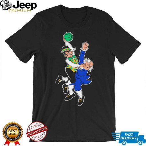 Boston Celtics Dunk Philadelphia 76ers mascot shirt