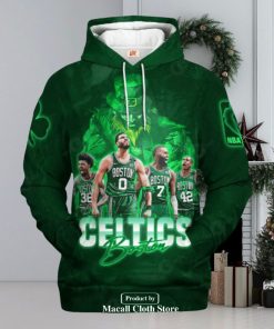 Boston Celtics Green Jogger Design Hoodie Sweatshirt 3D