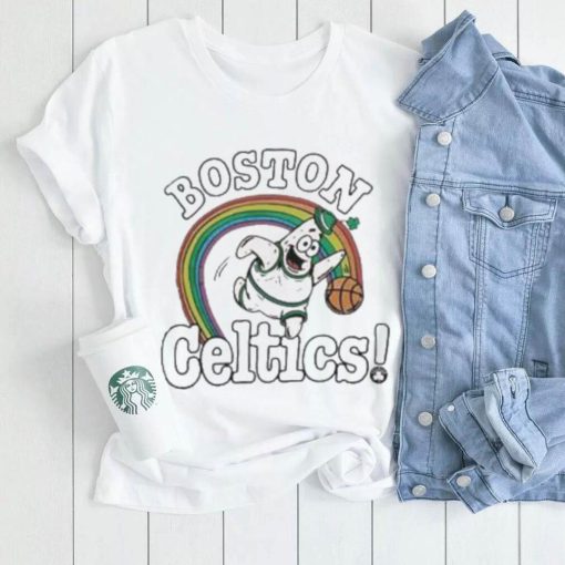 Boston Celtics Homage Nba X Spongebob Collab Art rainbow shirt