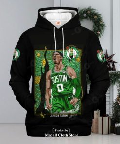 Boston Celtics Jayson Tatum Black Style Jogger Hoodie Sweatshirt 3D