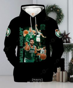 Boston Celtics Jayson Tatum V1 Black Style Jogger Hoodie Sweatshirt 3D