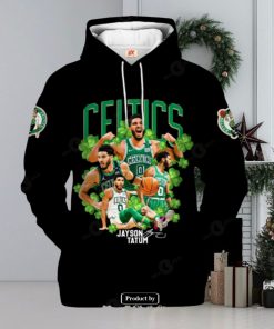 Boston Celtics Jayson Tatum V2 Black Style Jogger Hoodie Sweatshirt 3D