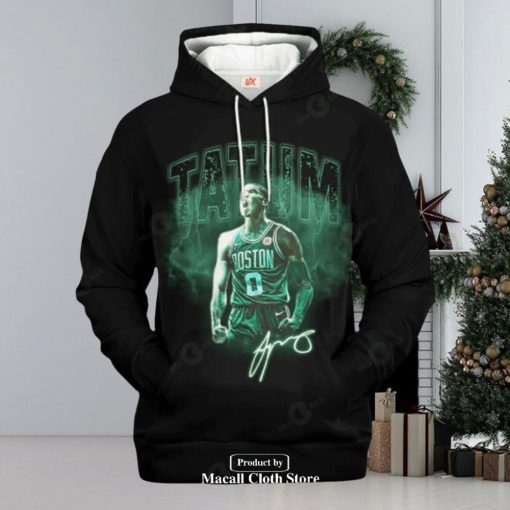 Boston Celtics Jayson Tatum V3 Black Style Jogger Hoodie Sweatshirt 3D