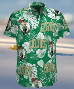 Boston Celtics Logo Tropical Hawaiian Shirt