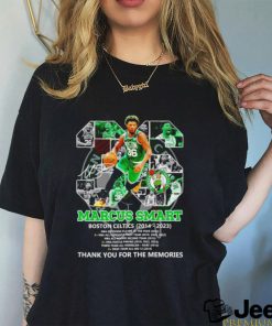 Boston Celtics Marcus Smart 2014 2023 signature thank you for the memories shirt