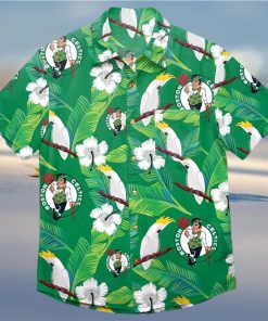 Boston Celtics NBA Mens Floral Hawaiian Shirt