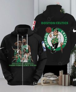Boston Celtics NBA Unfinishedo Business 2023 Black Hoodie Sweatshirt 3D