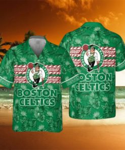 Boston Celtics National Basketball Association 2023 Hibiscus Pattern AOP Hawaiian Shirt