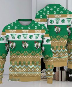 Boston Celtics National Basketball Association Ugly Christmas Sweater All Over Printed 3D Sweater