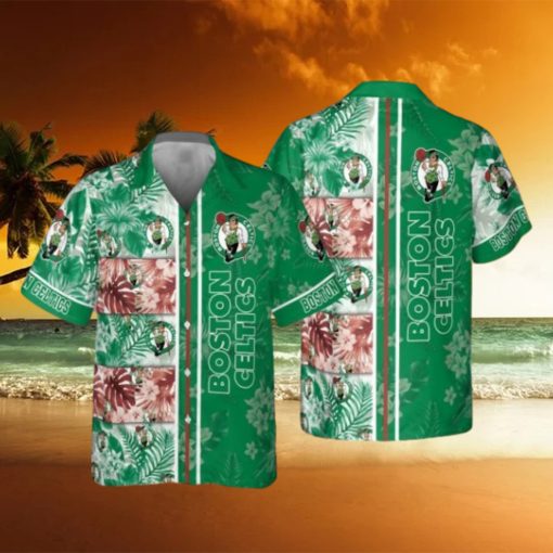 Boston Celtics National National Basketball Association 2023 Hibiscus Pattern V1 AOP Hawaiian Shirt