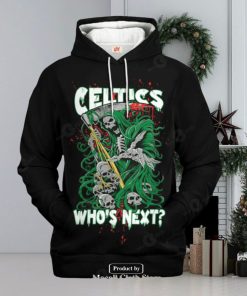 Boston Celtics Who Next Skull Jogger Design Hoodie Sweatshirt 3D