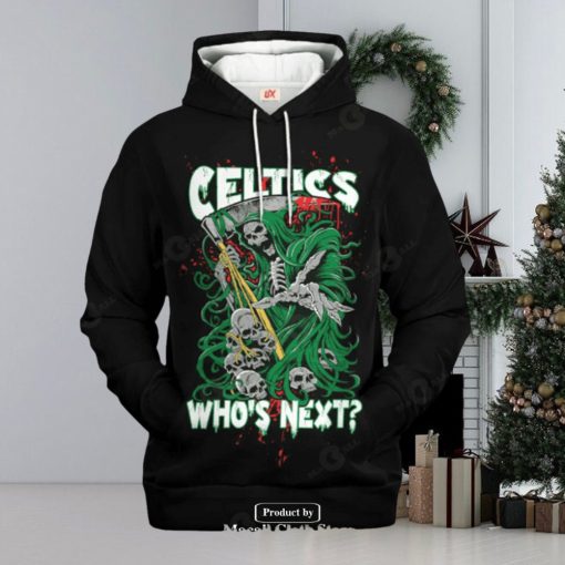 Boston Celtics Who Next Skull Jogger Design Hoodie Sweatshirt 3D