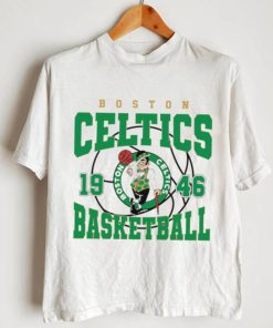 Boston Celtics basketball NBA est 1946 logo retro shirt