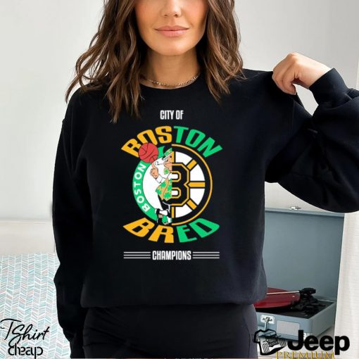 Boston Celtics vs Boston Bruins City of Boston Bred Champions 2023 shirt