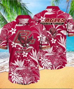 Boston College Eagles NCAA Flower Full Print Unisex Hawaiian Shirt